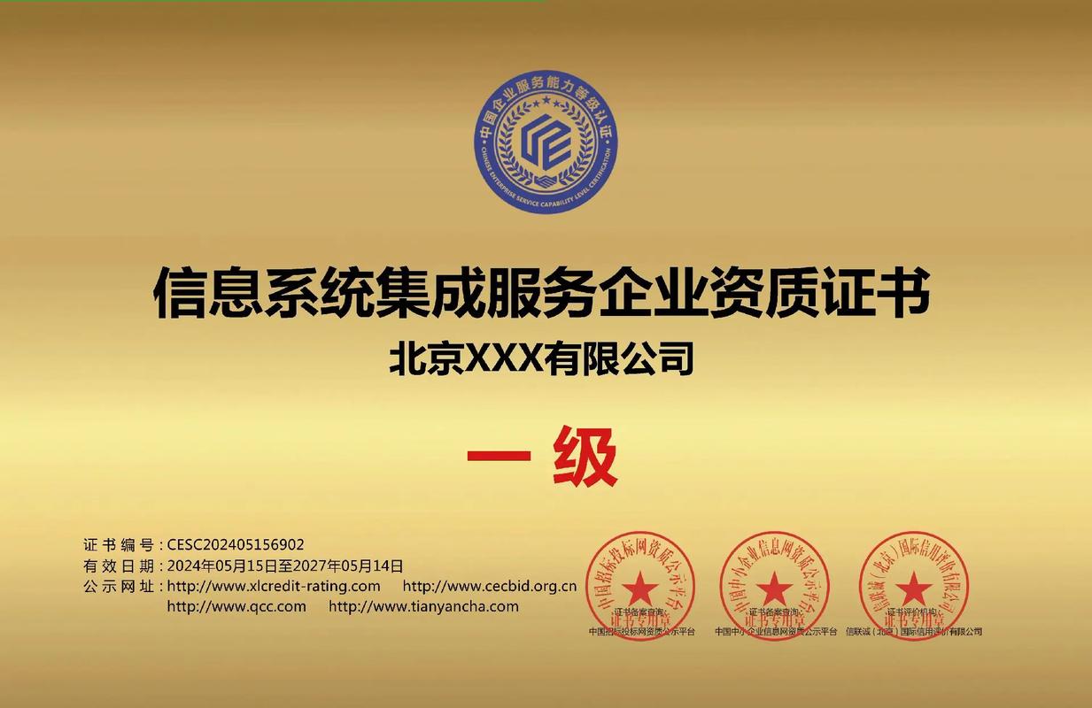 信息系统集成业务综合能力 企业技术、管理与服务水平的核心证明